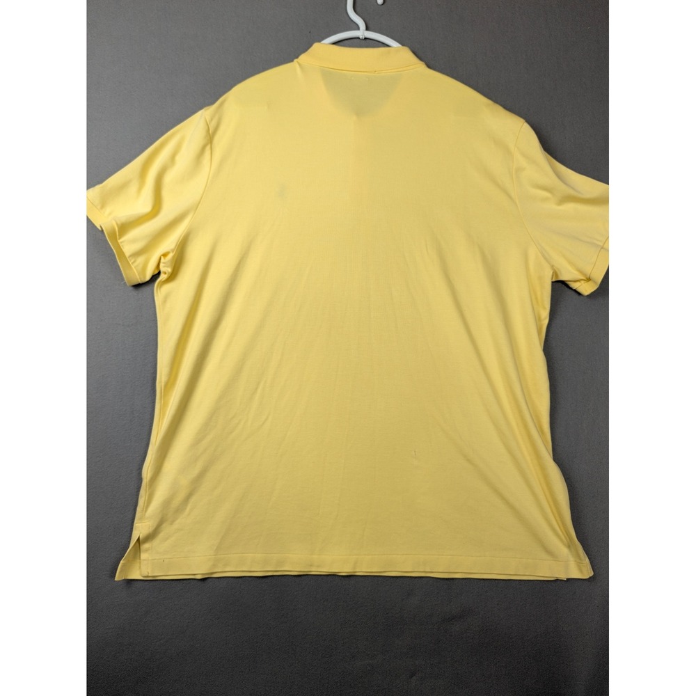 Polo Ralph Lauren Mens XL Yellow Short Sleeve Classic Fit Polo Shirt Cotton - Picture 5 of 8